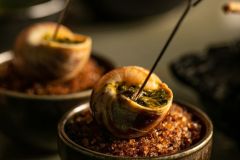 Lumache, amuse bouche di Satricvm ph. Alessandro Barattelli