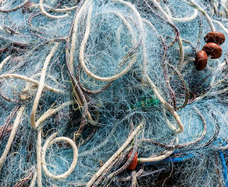 Reti dei pescatori a Procida