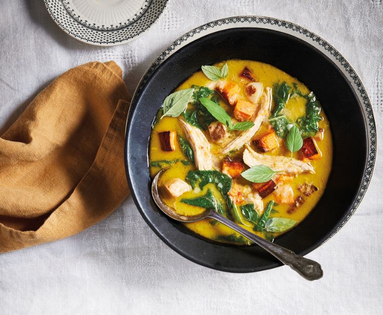 Curry verde di tacchino in stile thai