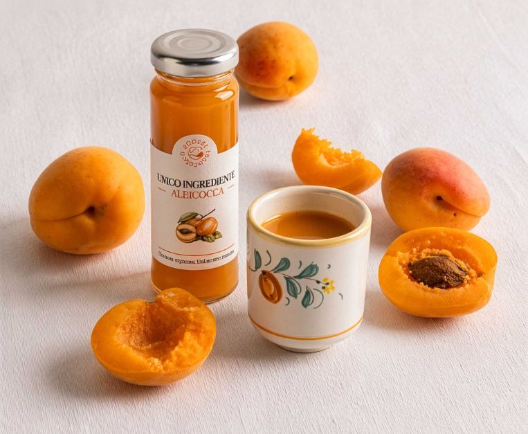 succo all'albicocca di Podere Francesco, azienda agricola abruzzese