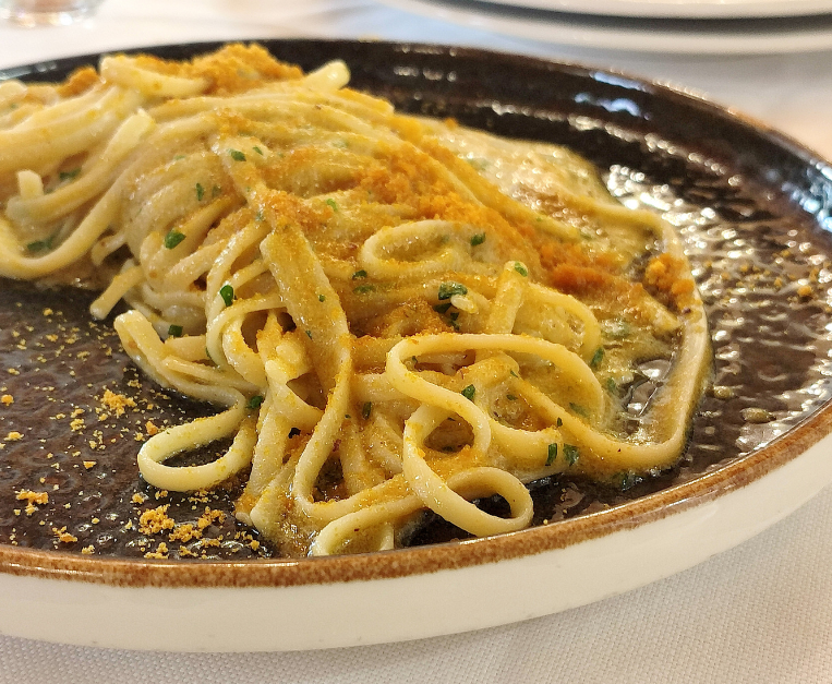 linguine limone e bottarga