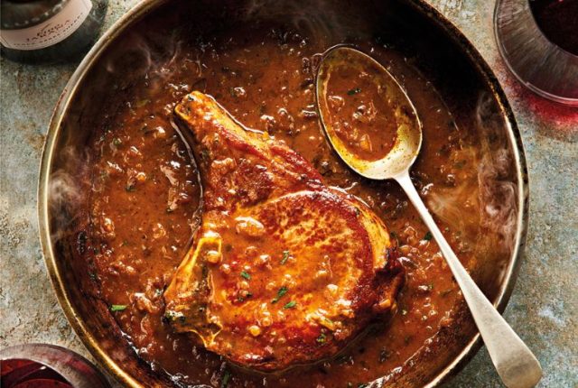 Braciole di maiale con salsa allo sherry