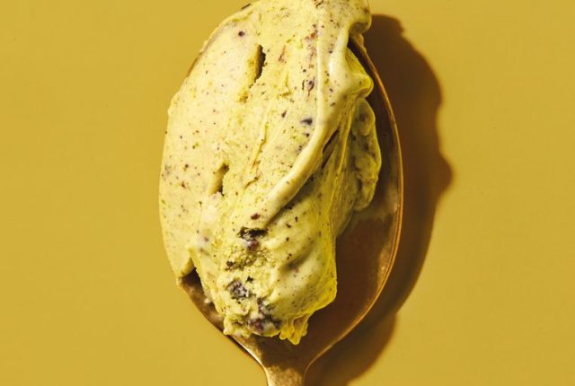 Gelato alla stracciatella e pistacchio