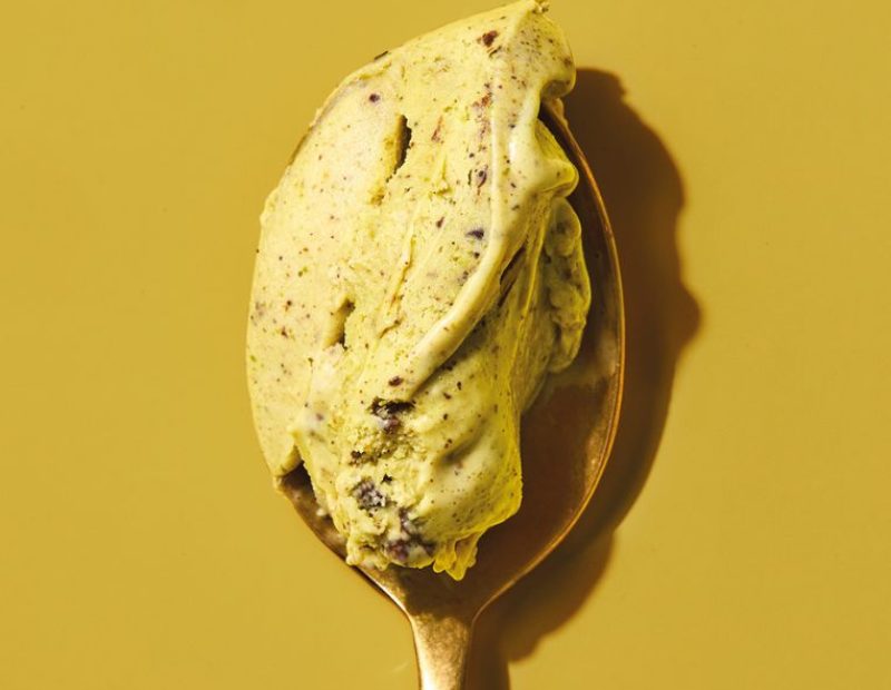 Gelato alla stracciatella e pistacchio