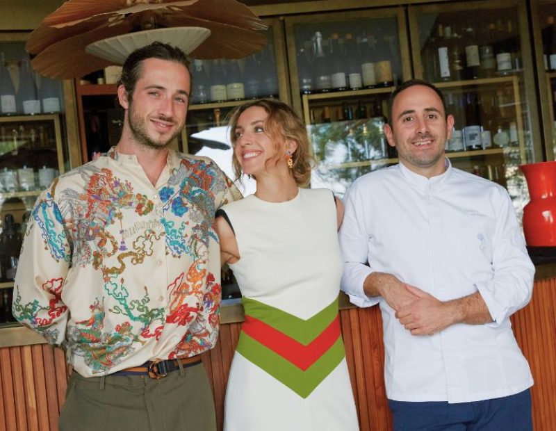 I proprietari e lo chef del ristorante Dalla Gioconda a Gabicce