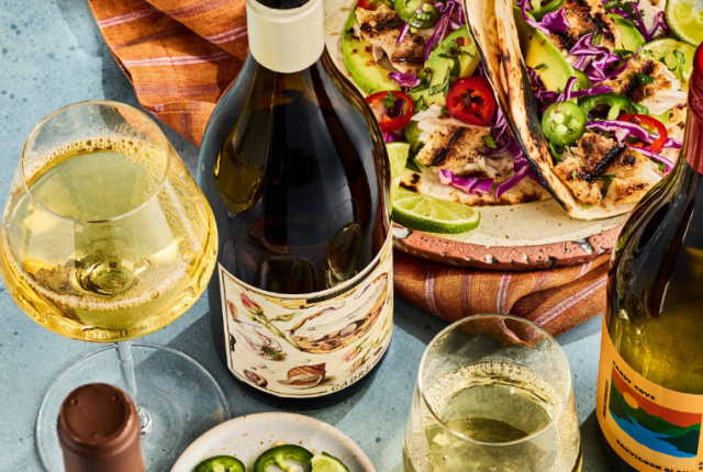 Tacos e vino bianco