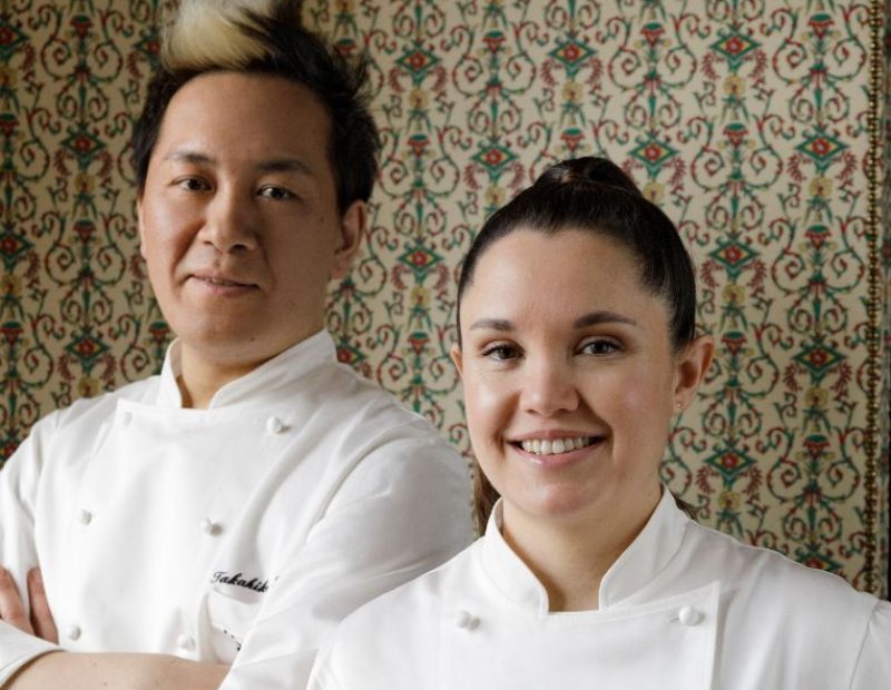 Takahiko Kondo e Karime Lopez di Gucci Osteria a Firenze