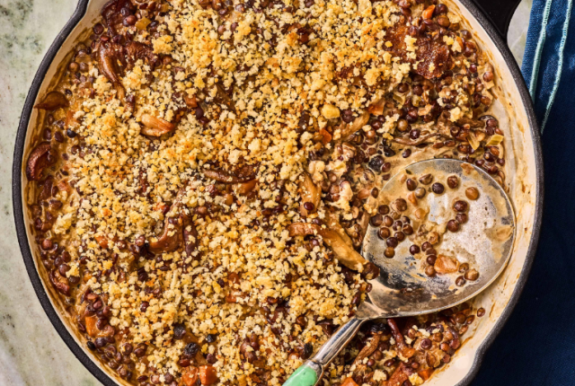gratin-di-lenticchie-e-funghi