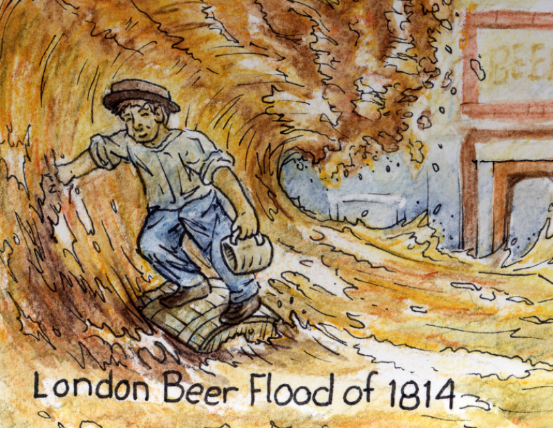 inondazione-birra-londra-1814-horse-shoe-brewery