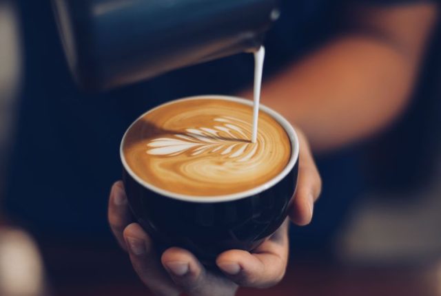 Cappuccino latte art