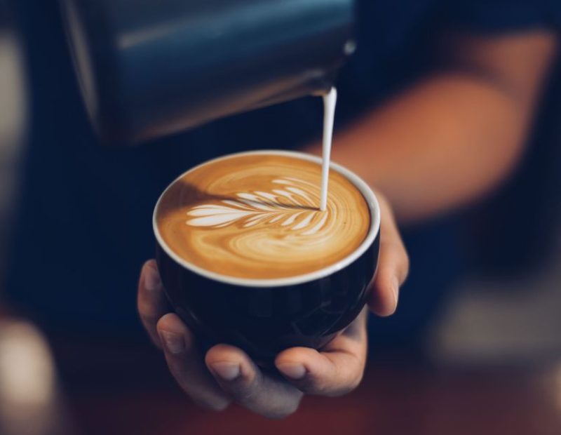 Cappuccino latte art